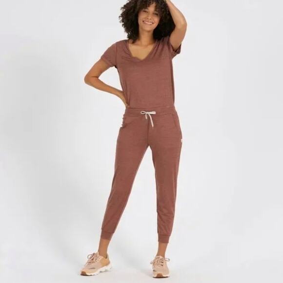 Vuori Pants - Vuori Women's Brown All Day Jumpsuit Size Medium